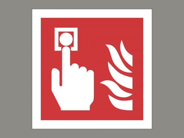 Fire Alarm Call Point Sign 100x100