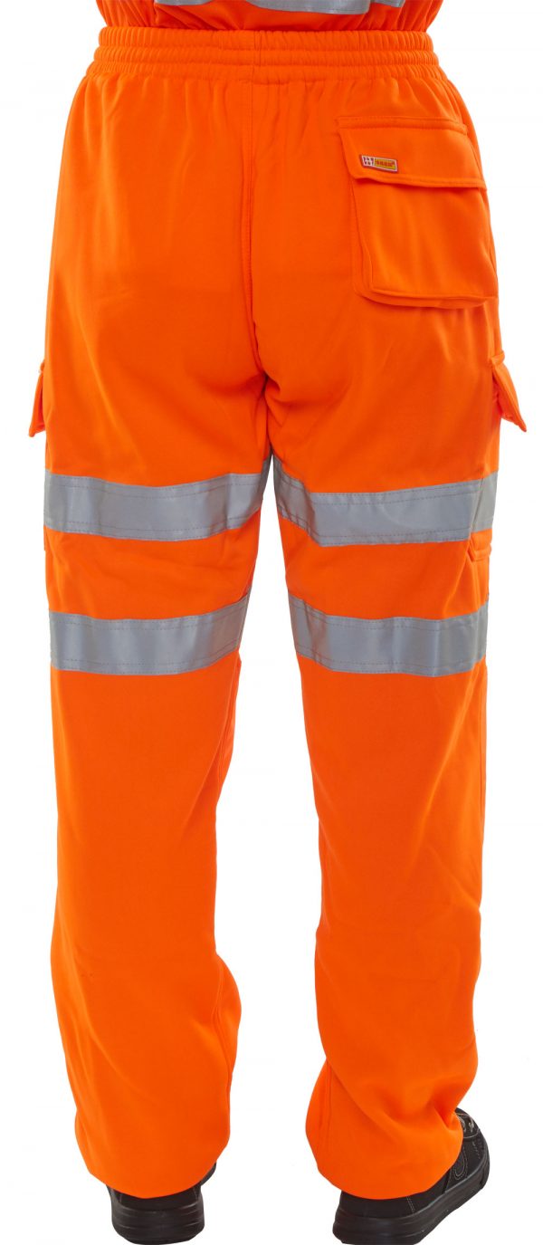 Orange Hi-Vis Pants back