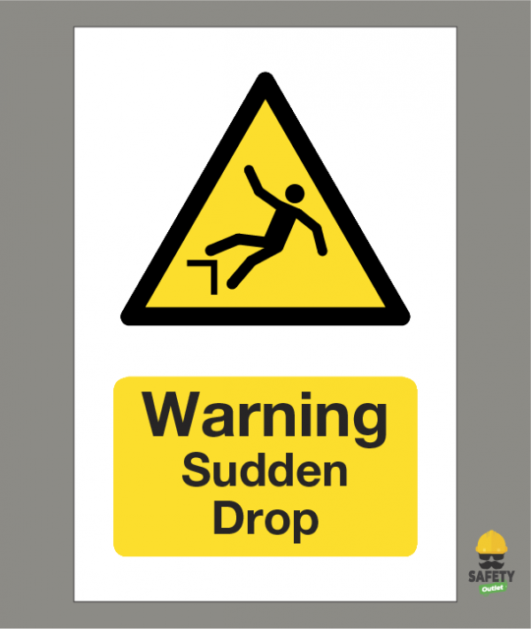 Sudden Drop Hazard Sign