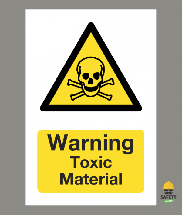 Toxic Material Hazard Sign