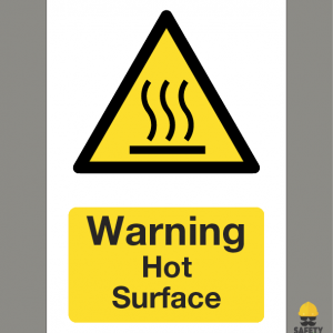 Hot Surface Hazard Sign