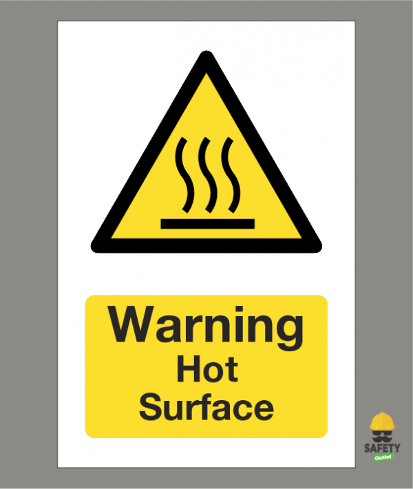 Hot Surface Hazard Sign