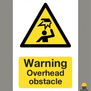 Overhead Obstacle Hazard Sign